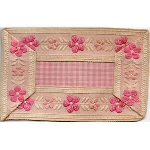 Doll Placemat or Rug Cloth Embossed vintage collector item